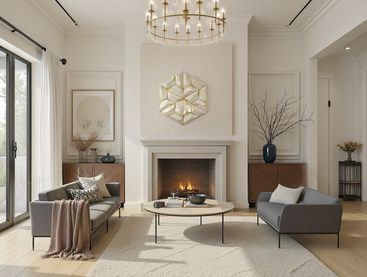 Flow Hex Vein - Sand/Gold